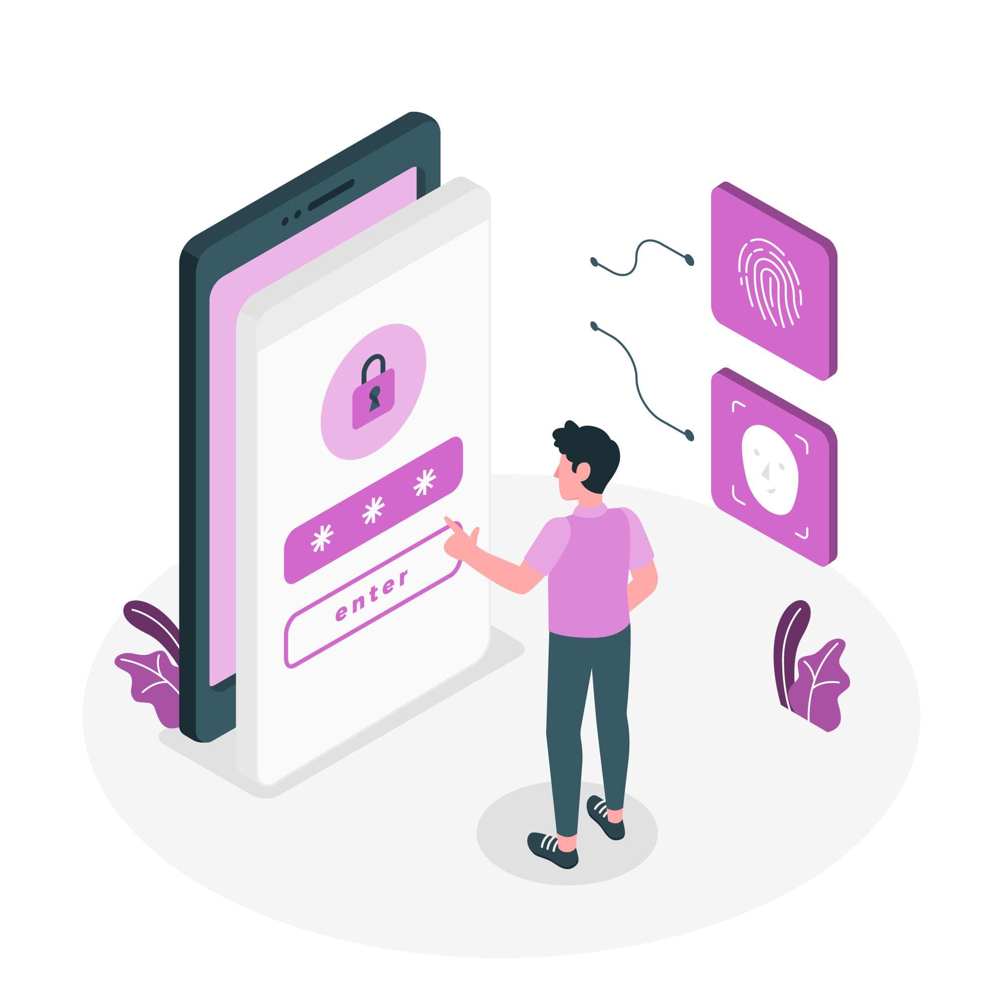 login form illustration